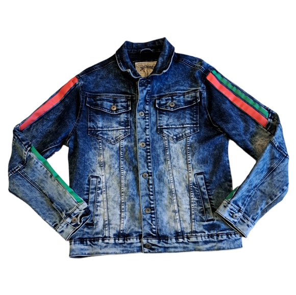 Mens Smoke Rise Jean Jacket Size L - Picture 1 of 14